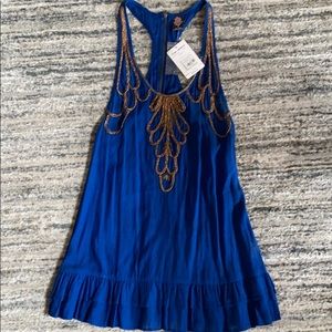Free People Tunic - Cobalt Blue